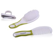 Conjunto de escova, pente e corta-unhas Cangaroo