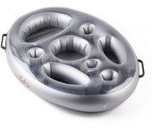 Bandeja Inflable, para Piscina, Titular Flotante, Soporte para Bebidas Frutas Posavasos Bar Hinchable para Verano SPA Playa Fiesta