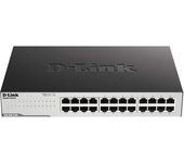 D-link switch gigabit ethernet - 24 puertos - 10/100/1000 mbps - velocidad de hasta 2000mbps - bajo consumo