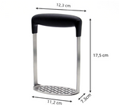 Stainless Steel Potato Pusher Pressed Potato Masher Ricer Puree Fruit Juice Maker Smooth Mashed Potatoes Crusher Kitchen Gadget