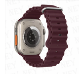 Ocean silicone strap for Apple Watch Ultra2 49mm 45mm 40mm 44mm 41mm sport bracelet for apple watch bands serie 9 8 7 6 5 4 3 SE
