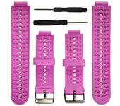 Silicone Watch Band Solid Color Wrist Strap Replacement For Garmin Forerunner 220/230/235/620/630/735