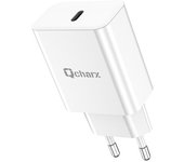 Cargador Qcharx Chronos 3A 20W 1 Puerto Tipo C Blanco