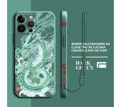 Luxury Chinese Dragon Case for Apple iPhone 13 Pro 15 Plus XS Max 12 Mini 14ProMax 11 XR SE 8 7 Square Liquid Cover