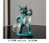 Home Decoration Dog Ornaments French Bulldog Wine Glass Holder Wine Holder Stand Table Decoration Nordic Resin Sculpture