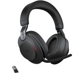 Jabra Evolve2 85 UC auriculares estéreo circumaurales inalámbricos, Bluetooth, negro con estación de carga 28599-999-989