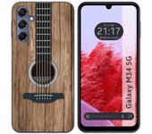 Tumundosmartphone Funda Silicona para Samsung Galaxy M34 5G diseño Madera 11 Dibujos