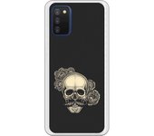 Funda compatible con Samsung Galaxy A03s - tatoo calavera dotwork