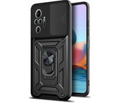 Shockproof Case For Xiaomi Redmi Note 10 9 11 Pro Max 10S 9S Push Pull Camera Protection Phone Cover - Magnetic Car Holder