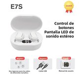 E7S TWS Fone Bluetooth Earphones 5.2 Wireless Headphones Noise Cancelling Earbuds with Mic Wireless Bluetooth Headset for Xiaomi