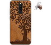 Tumundosmartphone Funda Gel Tpu para Xiaomi Redmi 8 diseño Cuero 03 Dibujos