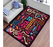 Mexican Day of The Dead Carpet for Living Room Decor Table Skull Sacrifice Rugs Bedroom Bedside Floor Mat Halloween Decoration