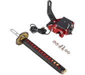 15CM/26CM USB Katana Handbrake Square Plate Samurai Sword Peripheral PC SIM Racing Game For G25/27/29 T300 T500 Without Clamp