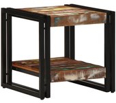 Mesa de Café Multicolor 40x50x38 cm Madera Maciza Recuperada