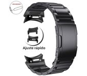 Titanium No Gaps Band for Samsung Galaxy Watch 7 6/5/4 40mm 44mm fe 5 Pro 45mm Classic 43 47mm 42 46mm Quick Fit Business Strap