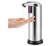 Dispensador de jabón por inducción de acero inoxidable, dispensador de jabón eléctrico, lavadora para teléfono móvil, dispensador de jabón completamente automático