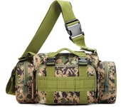 Bolso bandolera 3P de camuflaje para exteriores, bolso de mano estilo militar para aficionados al deporte, bolso táctico de un solo hombro, mochila para cámara