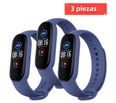 3Pcs Watchband For Mi Band 7 6 4 5 3 Bracelet Xiaomi Mi Band Strap Silicone Sport Replacement Wristband Smartwatch Accessories