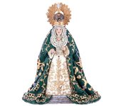 Figura Virgen Esperanza Macarena de Sevilla resina 10 cm