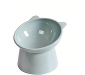 A Pet Highfoot Bowl pet food utensils beveled design to protect pet neck dog food feeder