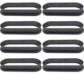 8Pcs Plastic Tart Ring Puffs Cake Ring Perforated Tartlet Mold Heat-Resistant Mousse Ring Tart Cake Decorating Tool For Kitchen
