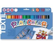 Playcolor témperas sólidas textil pocket en barra estuche de 12 c/surtidos