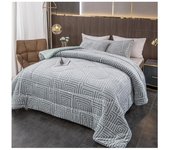 Plushome Edredon Nordico Con Borreguito 180x240Cm Con 1 Funda Almohada ,Edredòn Extra Suave Gruesa Calidad,Manta Gorda.