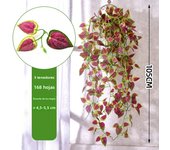 105cm 5 Forks Artificial Vines Plants Outdoor Plastic Creeper Green Ivy Wall Hanging Plants Branch For Home Garden Wedding Decor