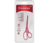 Tijera Plana Singer Estampada Rosa Floral de 19.7cm