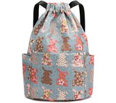 Bolsa de deporte con cordón, impermeable Mochila deportiva, Mochila tipo Daypack, adecuada para mujeres
