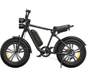 Bicicleta eléctrica ENGWE M20 con neumáticos gordos 20*4.0'', motor sin escobillas 750W, velocidad máxima 45 km/h, batería 48V 13Ah, alcance 75 km, freno disco doble, cambios 7 velocidades Shimano, sistemas de doble amortiguación - Negro