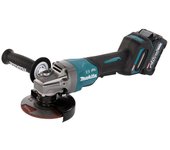 MAKITA GA013GM201 Miniamoladora BL 40Vmax XGT 125mm Palanca 4Ah 2 bat. AFT Makpac