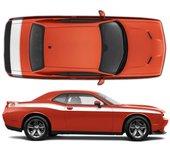 Pegatinas / Vinilos para coche franjas lateral/maletero Mopar compatibles con Dodge Challenger 2008 - 2020
