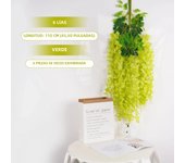 110cm Artificial Flower Vine Ivy Leaf Garland for Home Wall Plant Fake Wisteria Flower Party Rooftop Wedding Flower Arch Decor