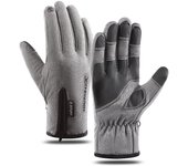 Guantes de esquí de invierno impermeables, guantes de nieve, deportes al aire libre, Snowboard, esquí, pantalla táctil, guantes de lana, antideslizantes, cálidos, dedos completos