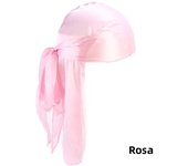 Men Women Bandana Silk Durag Turban Hijab Pirate Hat Cancer Head Scarf Chemo Cap Pre-Tied Headwrap