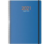 Agenda syncro día página 15 x 21 cm azul dohe 11628