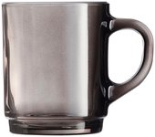 Taza Luminarc Alba de Vidrio 25CL Gris Brillo | Fabricada en Francia