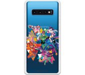 Funda original compatible con Samsung Galaxy S10 Plus - JL Multipersonaje Colores Claros