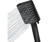 Alcachofa de ducha de lluvia, grande, de mano, de alta presión, XXL, para ahorro de agua, con 6 tipos de chorro (sin manguera)