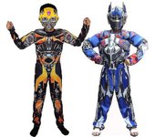 Halloween Kids Girls Transformers Bumblebee Cosplay Costume Optimus Party Jumpsuit Playsuit-i