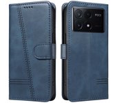 For POCO X6 Pro Luxury Card Insert Leather Case For POCO M6 X5 F6 F5 M4 M3 X3 Pro F4 X4 X3 GT M5S F3 Flip Wallet Phone Case