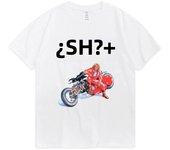 Shakira T Shirt Akira Shotaro Kaneda Motorcycle Japan Anime T-shirts Tokoyo Funny Oversized Streetwear Tee Shirt Men Women Tops