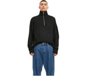 Jersey Jack&Jones Jorollie Knit Half Zip para hombre en color negro