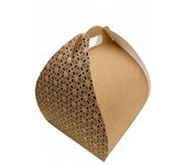 MONOUSO | Caja Mariposa Para Tarta Alta Kraft 32x32x32cm (25 Uds)