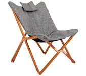 Bo-Camp - Urban Outdoor - Sillón relax - Bloomsbury - L - Poliéster oxford - Gris