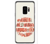 Tumundosmartphone Funda Gel Tpu para Samsung Galaxy S9 Diseño Mundo Libro Dibujos