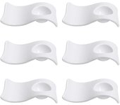 6 piezas de Cerámica huevo Taza suave Duro huevo titular form Porcelana soporte Placa para Cocina decoración desayuno brunch