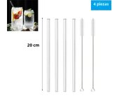 1/2/4/8/10Pcs Reusable Drinking Straw Glass Straws High Borosilicate Glass Straw Eco-friendly Glass Tube Party Bar Drinkware