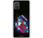 Funda original compatible con Samsung Galaxy A71 - Space Jam Fondo Negro